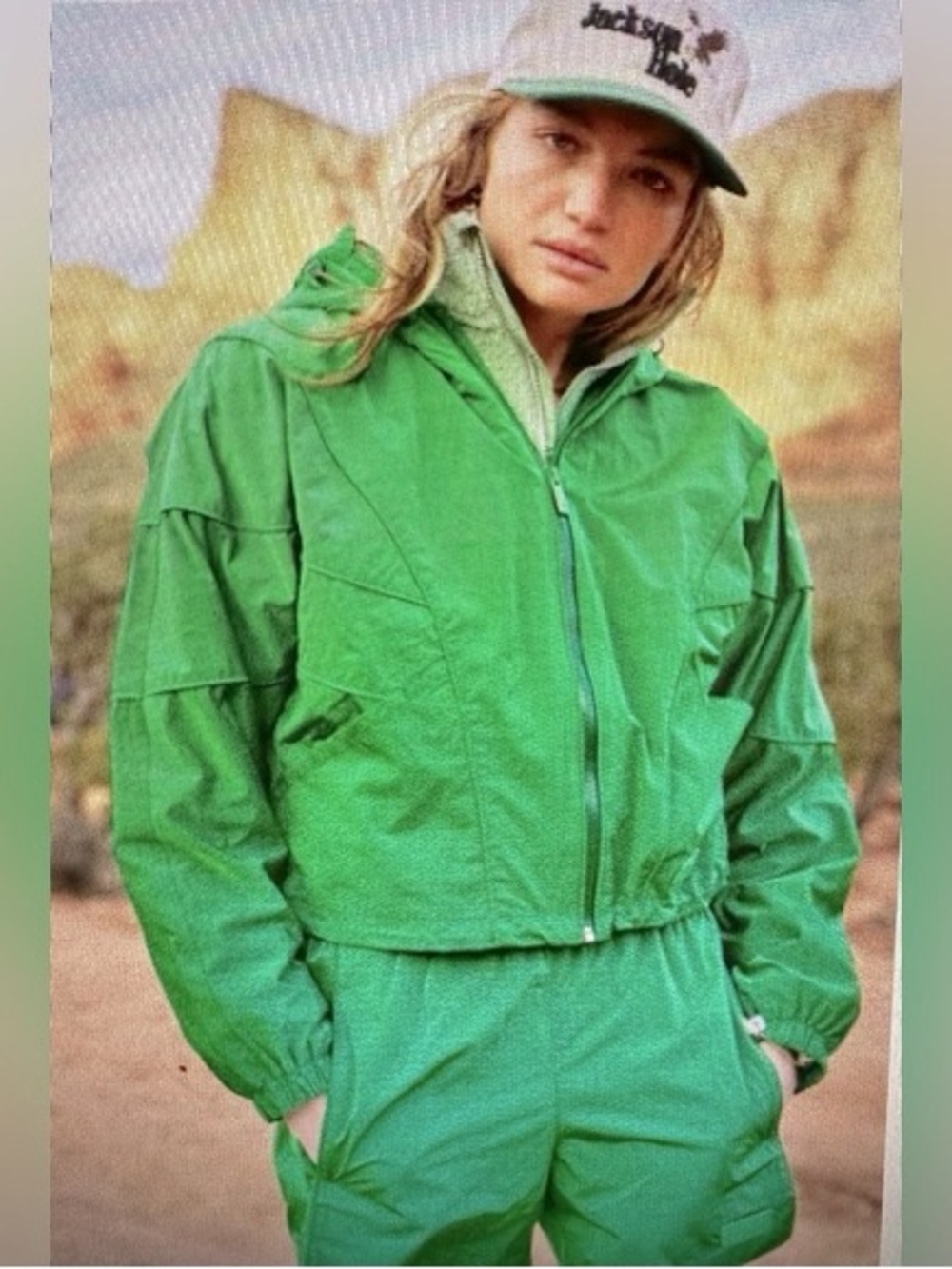 Bright Green Hooded Bomber Jacket